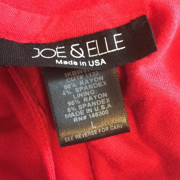 NWOT Joe & Elle Red Mock Choker Body-con MIDI Dress Large - Picture 5 of 6